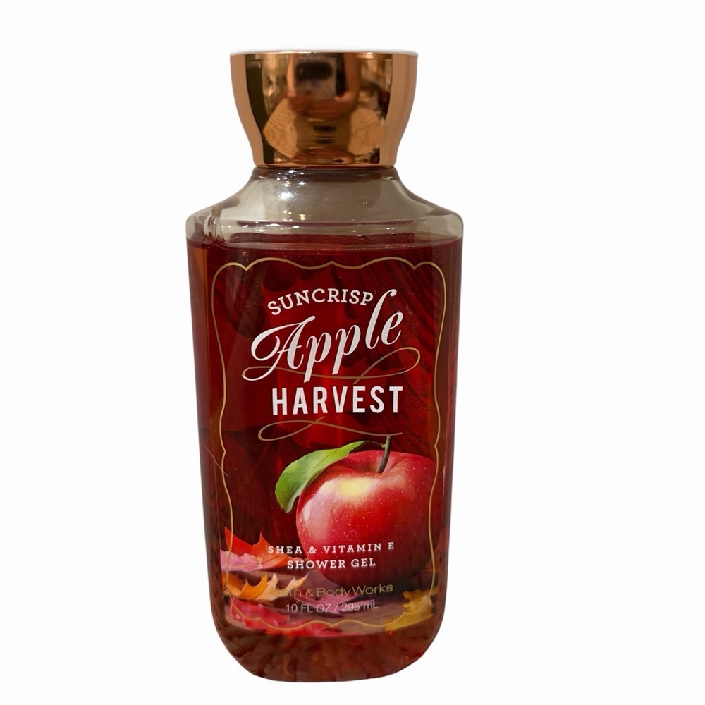NEW Bath and body Works Suncrisp apple harvest shower gel 10 Oz Shea Vitamin E